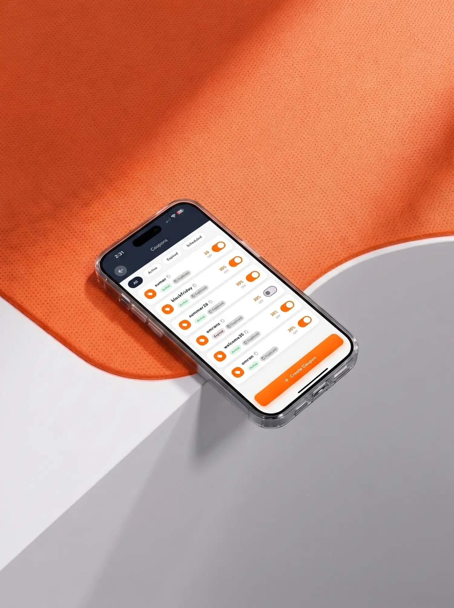 Woocommerce coupon code management
